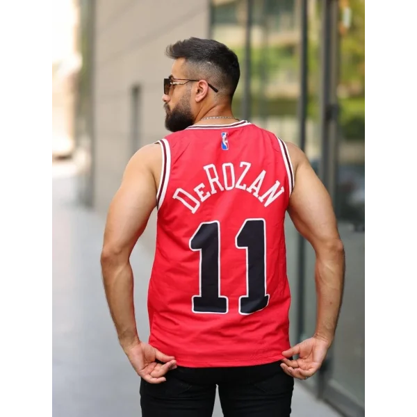 Erkek İki İplik Dijital Baskılı Atlet - Kırmızı