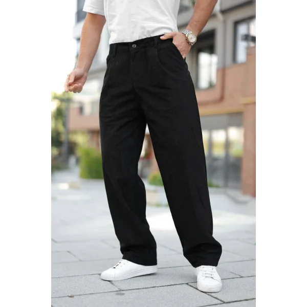 Erkek Kadife Baggy Pantolon