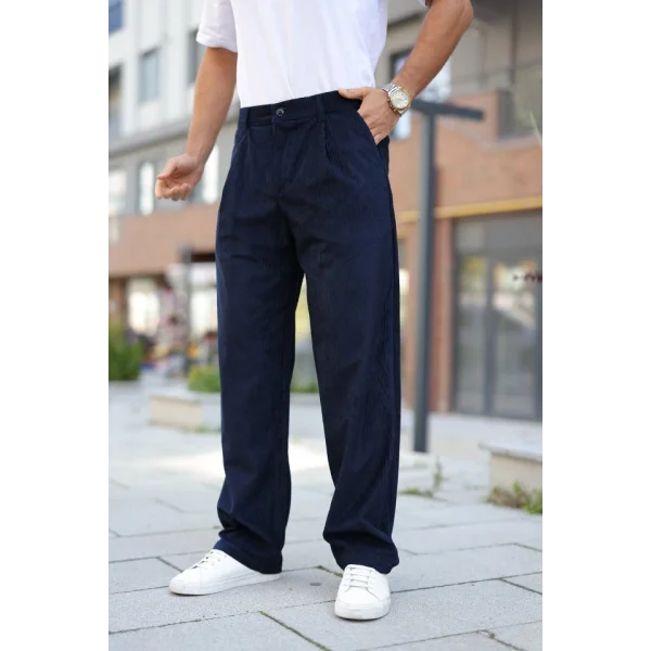 Erkek Kadife Baggy Pantolon