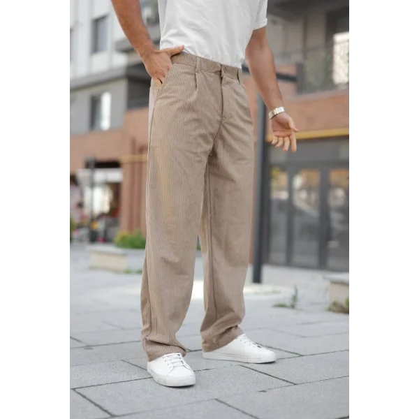 Erkek Kadife Baggy Pantolon
