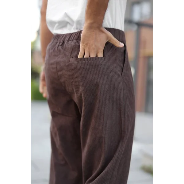 Erkek Kadife Baggy Pantolon