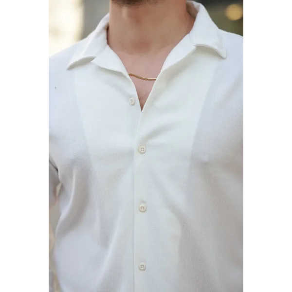 Erkek Kadife Dokulu Uzun Kollu Gömlek