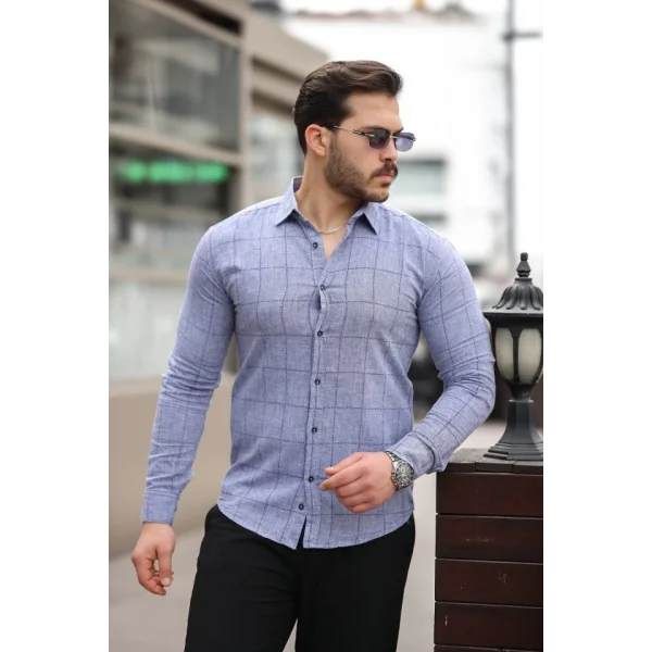 Erkek Kare Desenli Gömlek