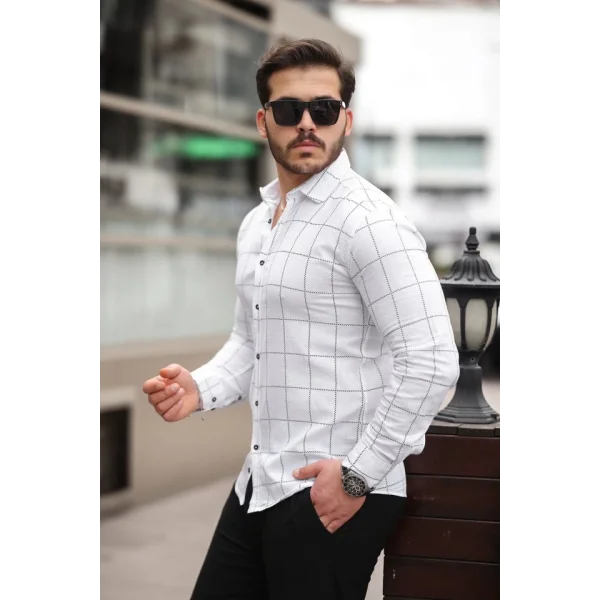 Erkek Kare Desenli Gömlek