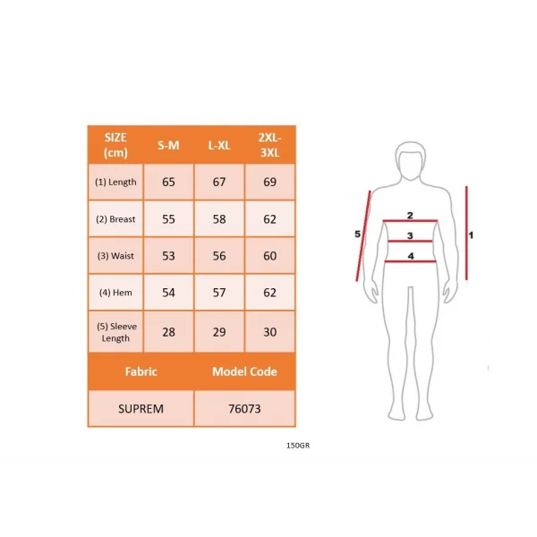 Erkek Kısa Kollu Bisiklet Yaka Baskılı Süprem Bluz