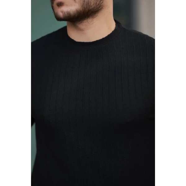 Erkek Kısa Kollu örgü Kumaş Bisiklet Yaka T-shirt