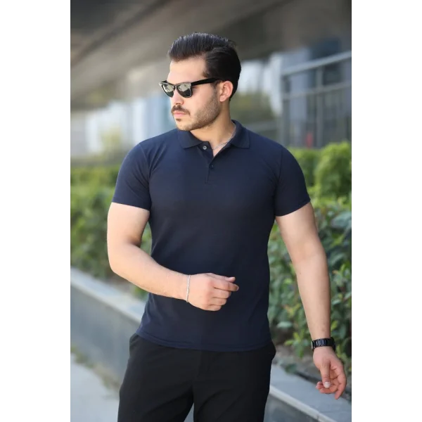 Erkek Kısa Kollu Yakalı Tişört