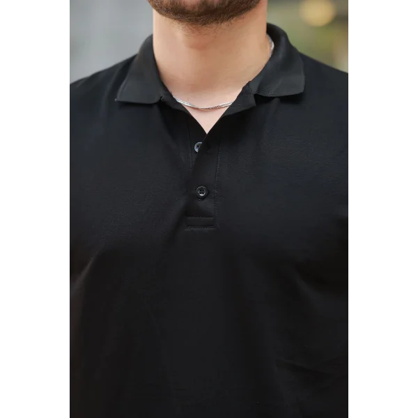 Erkek Kısa Kollu Yakalı Viskon Iki Iplik Erkek Bluz