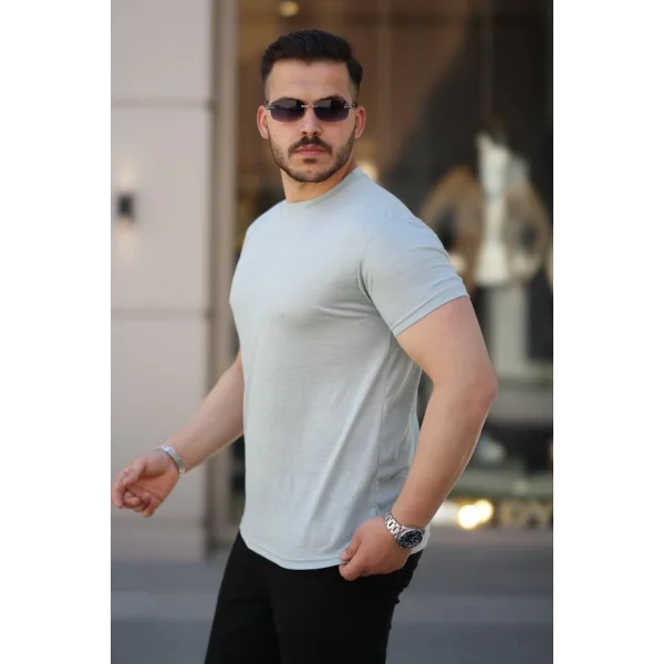 Erkek Mini Jakarlı Kısa Kollu T-shirt