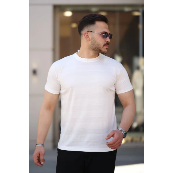 Erkek Mini Jakarlı Kısa Kollu T-shirt