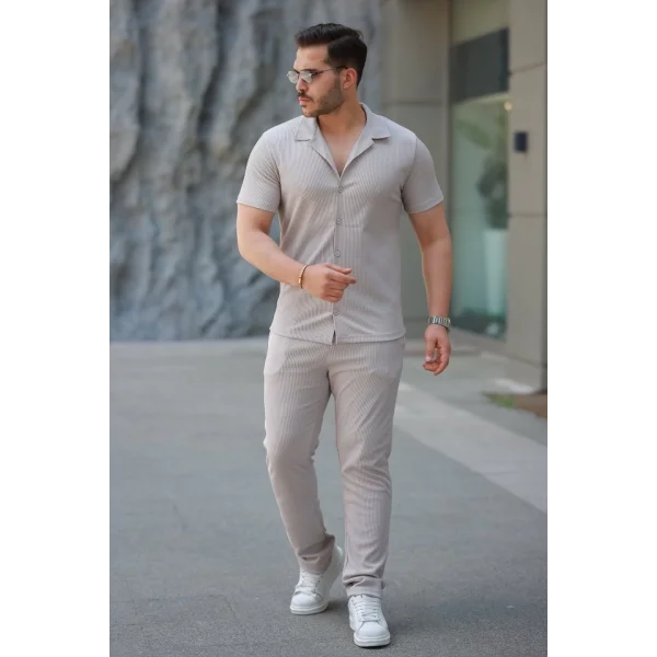 Erkek Ottoman Kumaş Pantolon Gömlek Takım