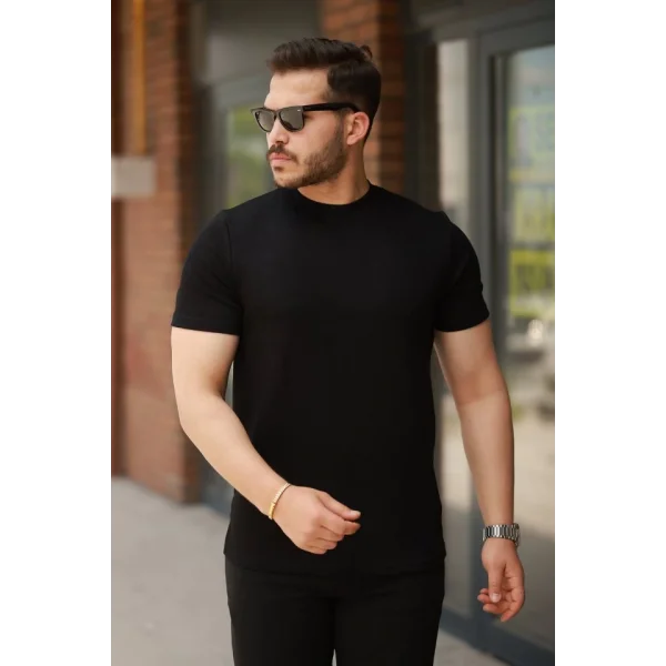 Erkek Oysho Kumaş Basic Kısa Kollu Tişört