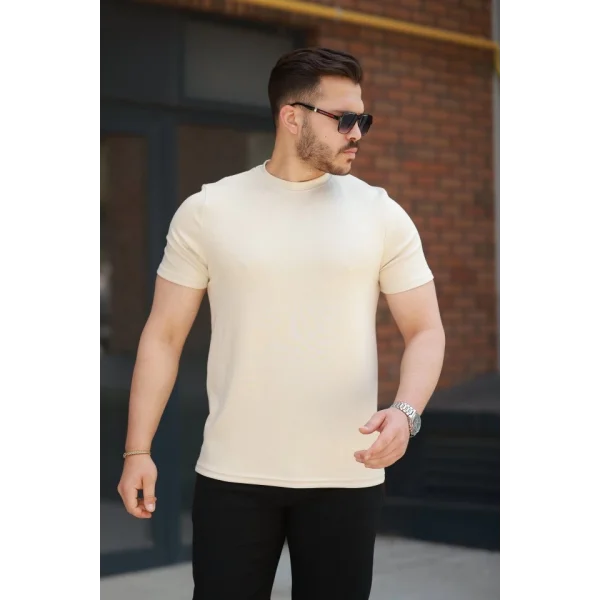 Erkek Oysho Kumaş Basic Kısa Kollu Tişört