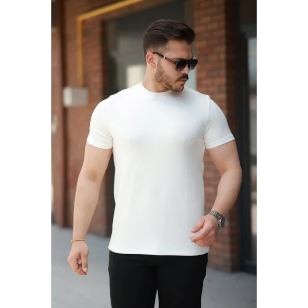 Erkek Oysho Kumaş Basic Kısa Kollu Tişört