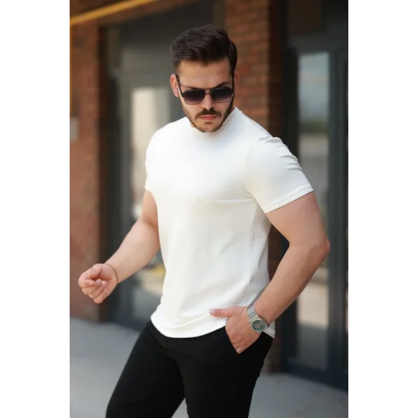 Erkek Oysho Kumaş Basic Kısa Kollu Tişört