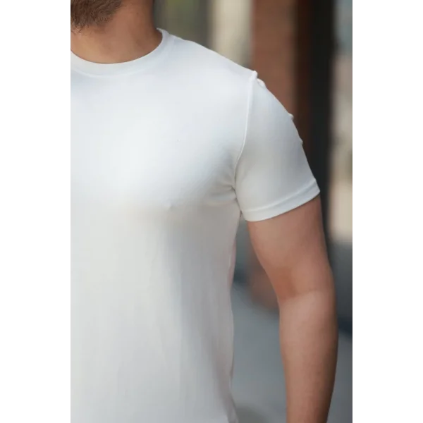 Erkek Oysho Kumaş Basic Kısa Kollu Tişört