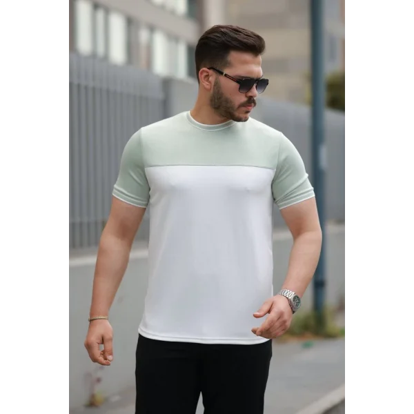 Erkek Parçalı Renk Oysho Kumaş Kısa Kollu Tişört