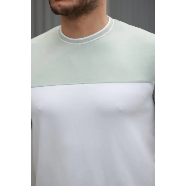 Erkek Parçalı Renk Oysho Kumaş Kısa Kollu Tişört