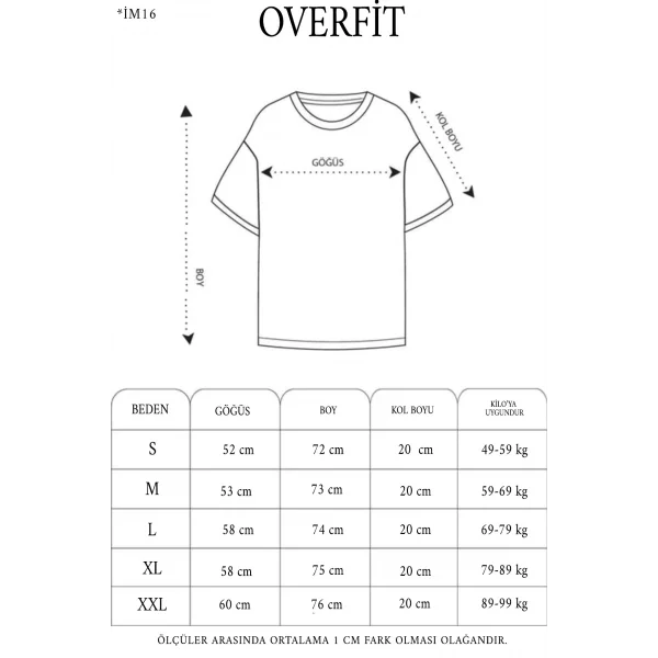 Erkek Penye Baskılı T-Shirt - Siyah