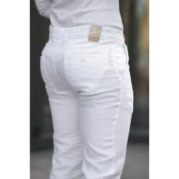 Erkek Rahat Keten Pantolon