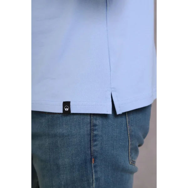 Erkek Slim Fit Pamuklu Yumuşak Doku Nefes Alan Kumaş Yakalı Tişört