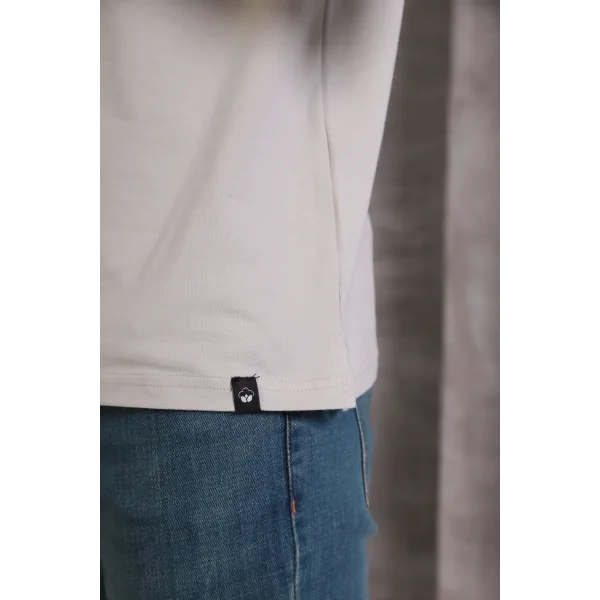 Erkek Slim Fit Pamuklu Yumuşak Doku Nefes Alan Kumaş Yakalı Tişört