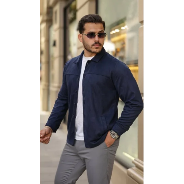 Erkek Süet Ceket Gömlek