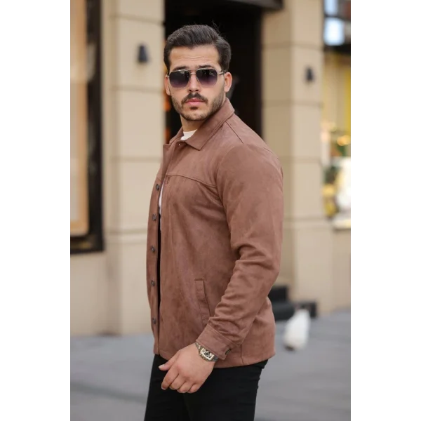 Erkek Süet Ceket Gömlek