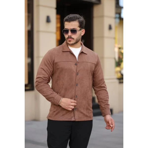 Erkek Süet Ceket Gömlek