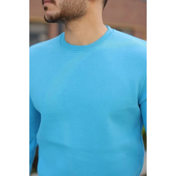 Erkek Üç İplik Şardonlu Sweatshirt