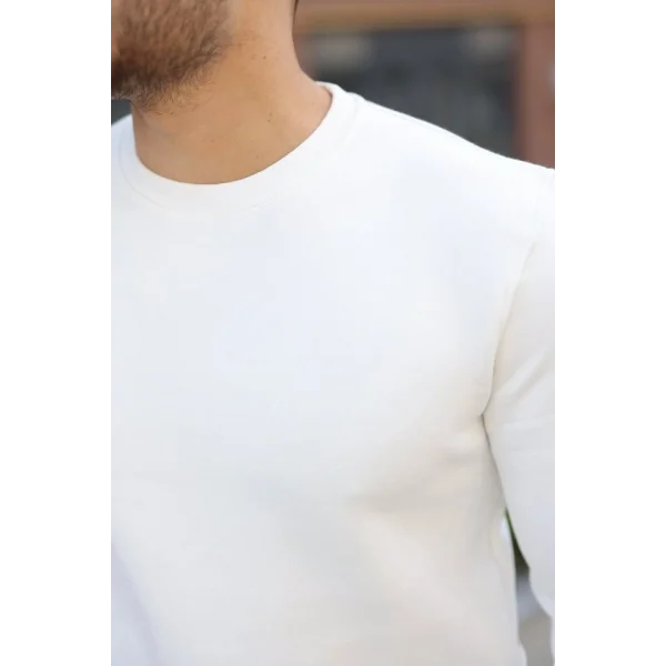Erkek Üç İplik Şardonlu Sweatshirt
