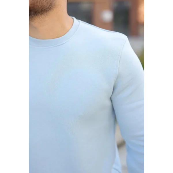 Erkek Üç İplik Şardonlu Sweatshirt