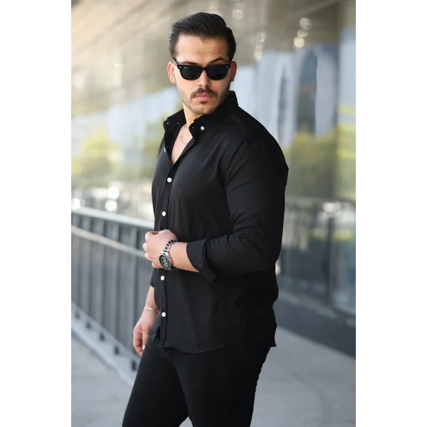 Erkek Uzun Kollu Regular Sofya Keten Gömlek