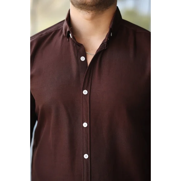 Erkek Uzun Kollu Regular Sofya Keten Gömlek