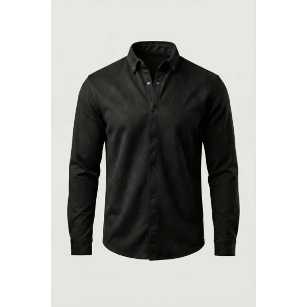 Erkek Uzun Kollu Süet Gömlek