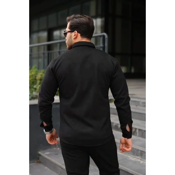 Erkek Uzun Kollu Süet Gömlek