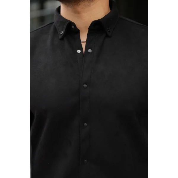 Erkek Uzun Kollu Süet Gömlek