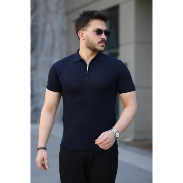 Erkek Viskon Kumaş Polo Yaka Tişört