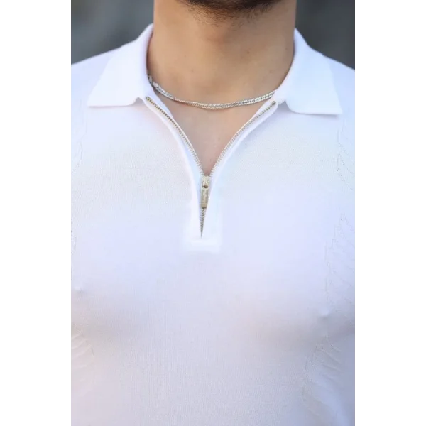 Erkek Viskon Kumaş Polo Yaka Tişört