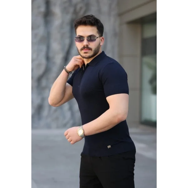 Erkek Viskon Kumaş Polo Yaka Tişört