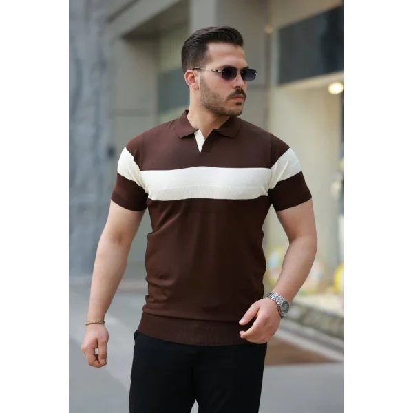 Erkek Yakalı Kısa Kollu Tişört