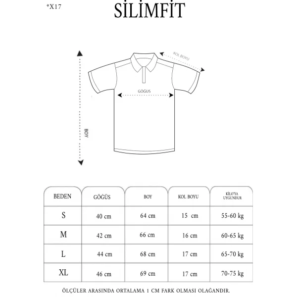 Erkek Yakalı Slim Fit Dokuma T-Shirt - Beyaz