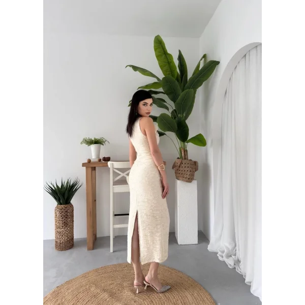 ers Çiçek Detaylı Elbise