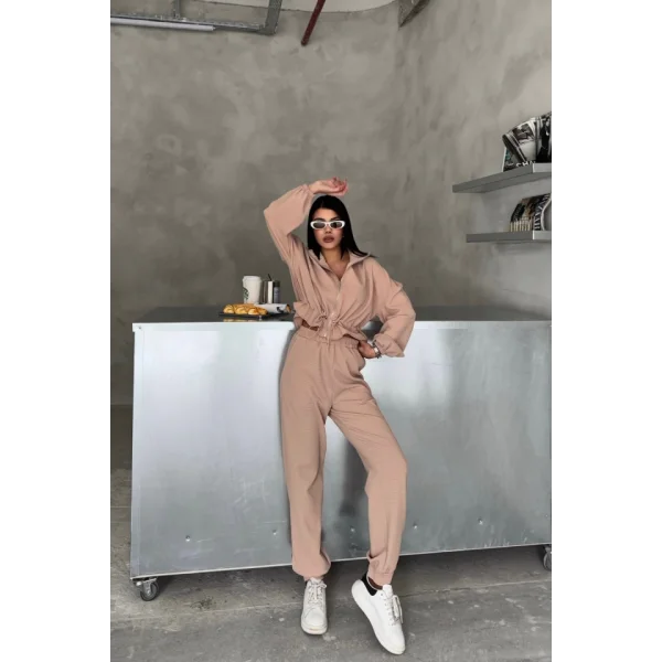 EŞOFMAN TAKIM GİFT KUMAŞ - Bej