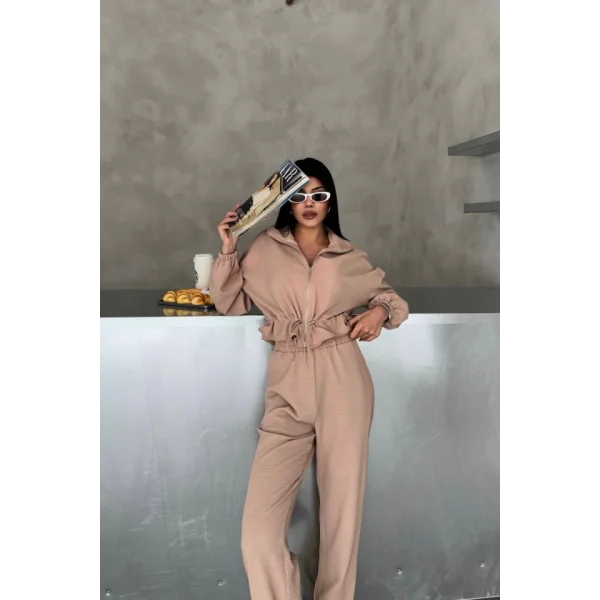 EŞOFMAN TAKIM GİFT KUMAŞ - Bej