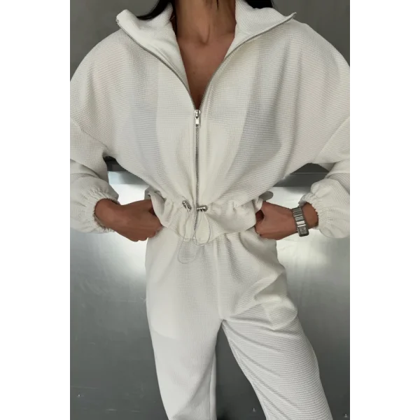 EŞOFMAN TAKIM GİFT KUMAŞ - Beyaz