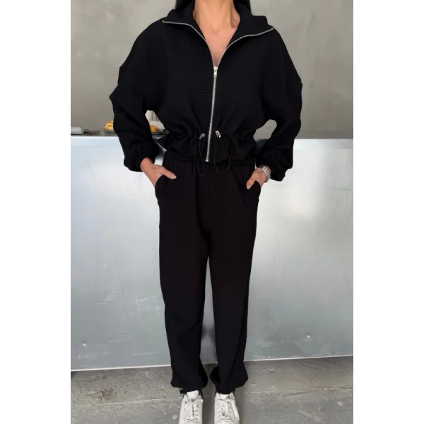 EŞOFMAN TAKIM GİFT KUMAŞ - Siyah