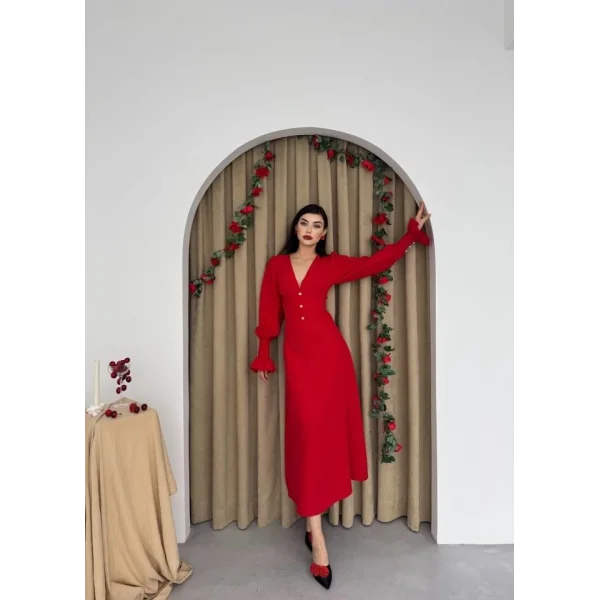 eta Düğme Detaylı Elbise