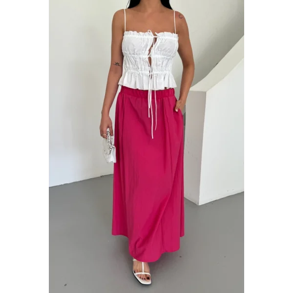 ETEK ŞANEL BOY SOFT KUMAŞ - Fuşya