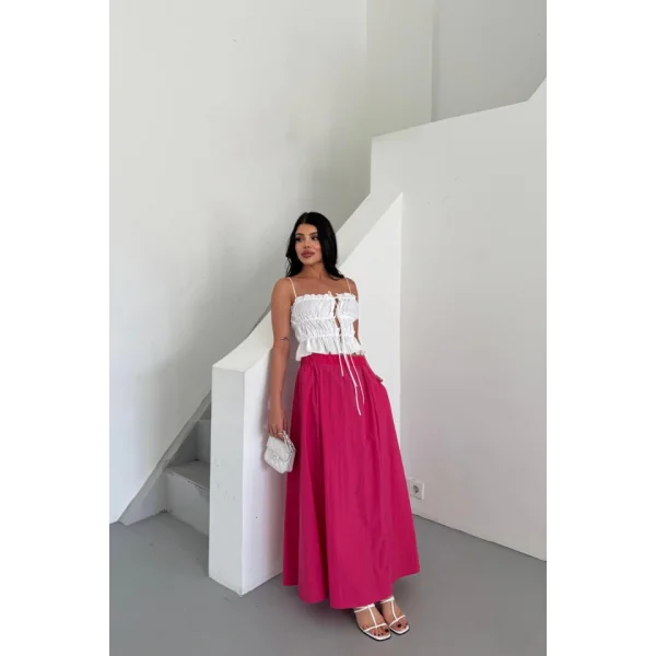 ETEK ŞANEL BOY SOFT KUMAŞ - Fuşya